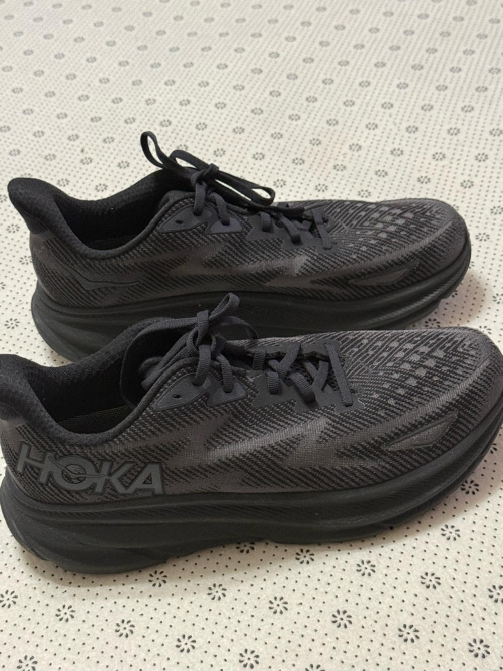 Hoka Black Low-Top Running Sneakers